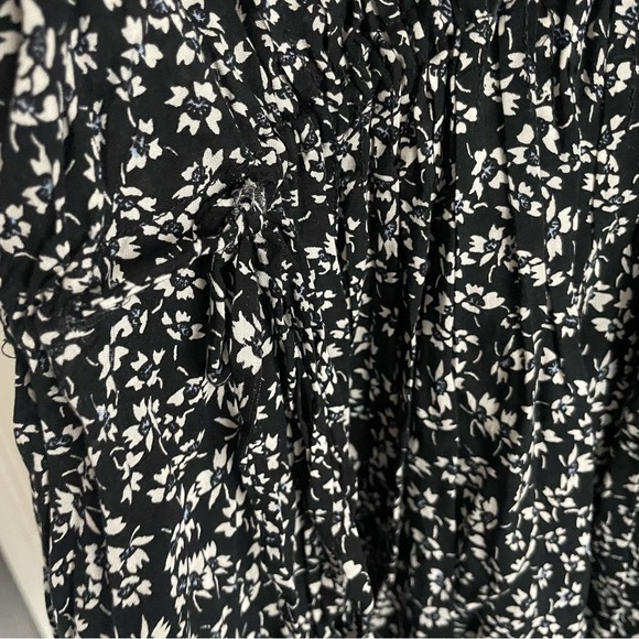 Free People Black Combo Floral One Fine Day Mini Dress 2072 - Picture 5 of 8